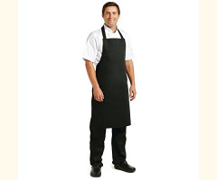 Professional Polycotton Butchers/Kitchen/Cooks Apron (Black)